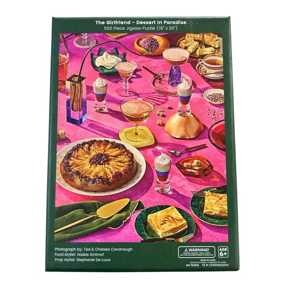 The Girlfriend Puzzle Dessert in Paradise Jigsaw 500 Pieces Game - Picture 1 of 5